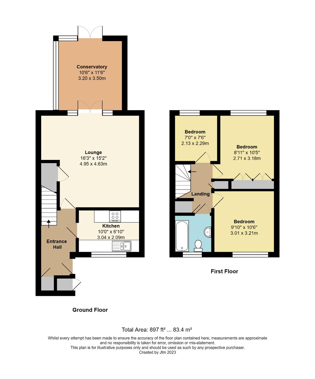 Floorplan of The Croft, North Bersted, Bognor Regis, West Sussex, PO21 5TH