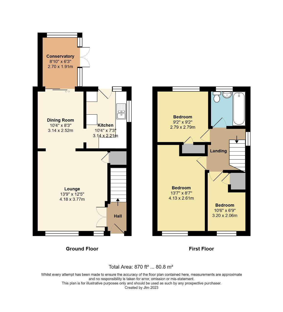 Floorplan of Woodlands Road, North Bersted, Bognor Regis, West Sussex, PO22 9EG