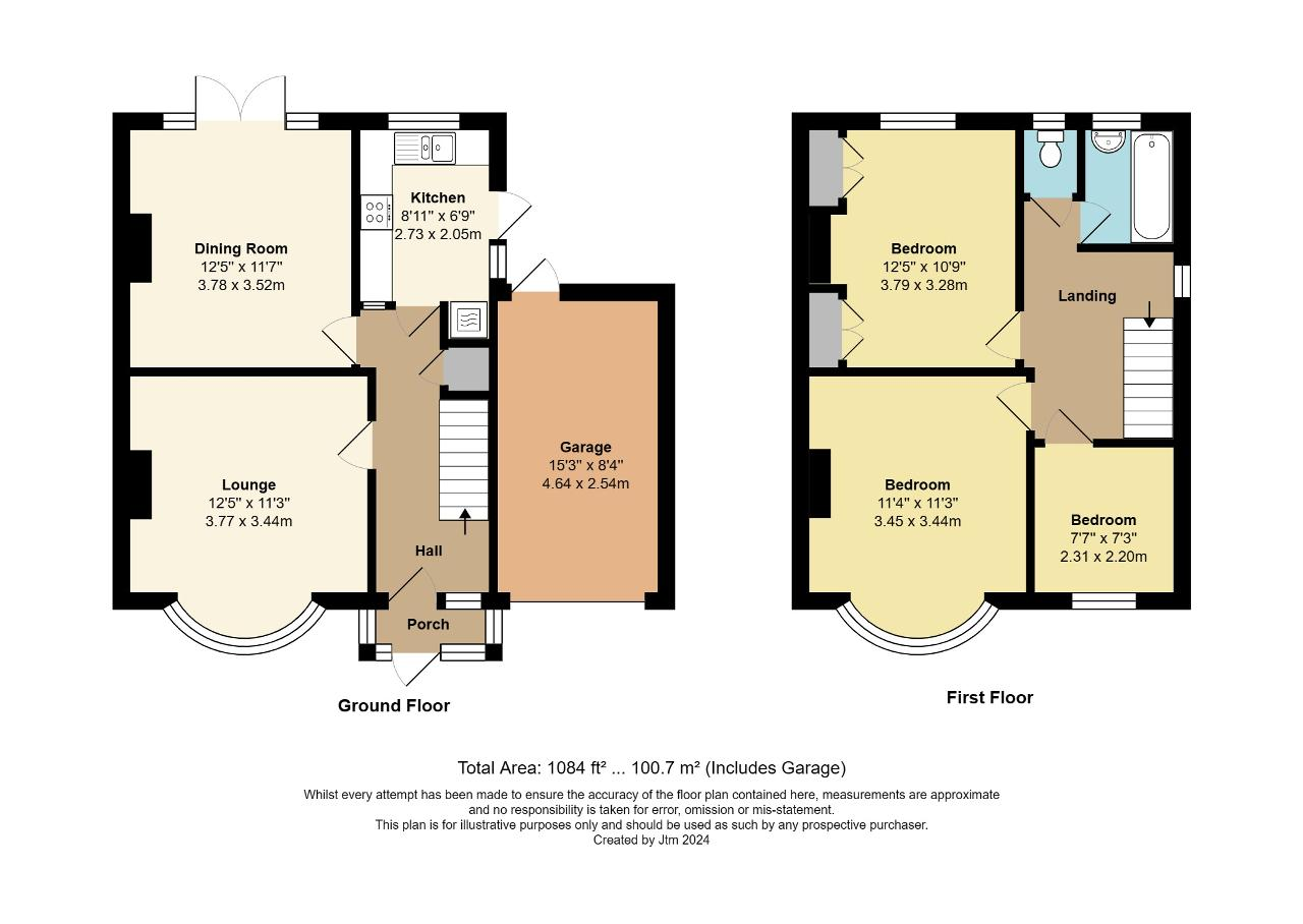 Floorplan of Central Avenue, North Bersted, Bognor Regis, West Sussex, PO21 5HH