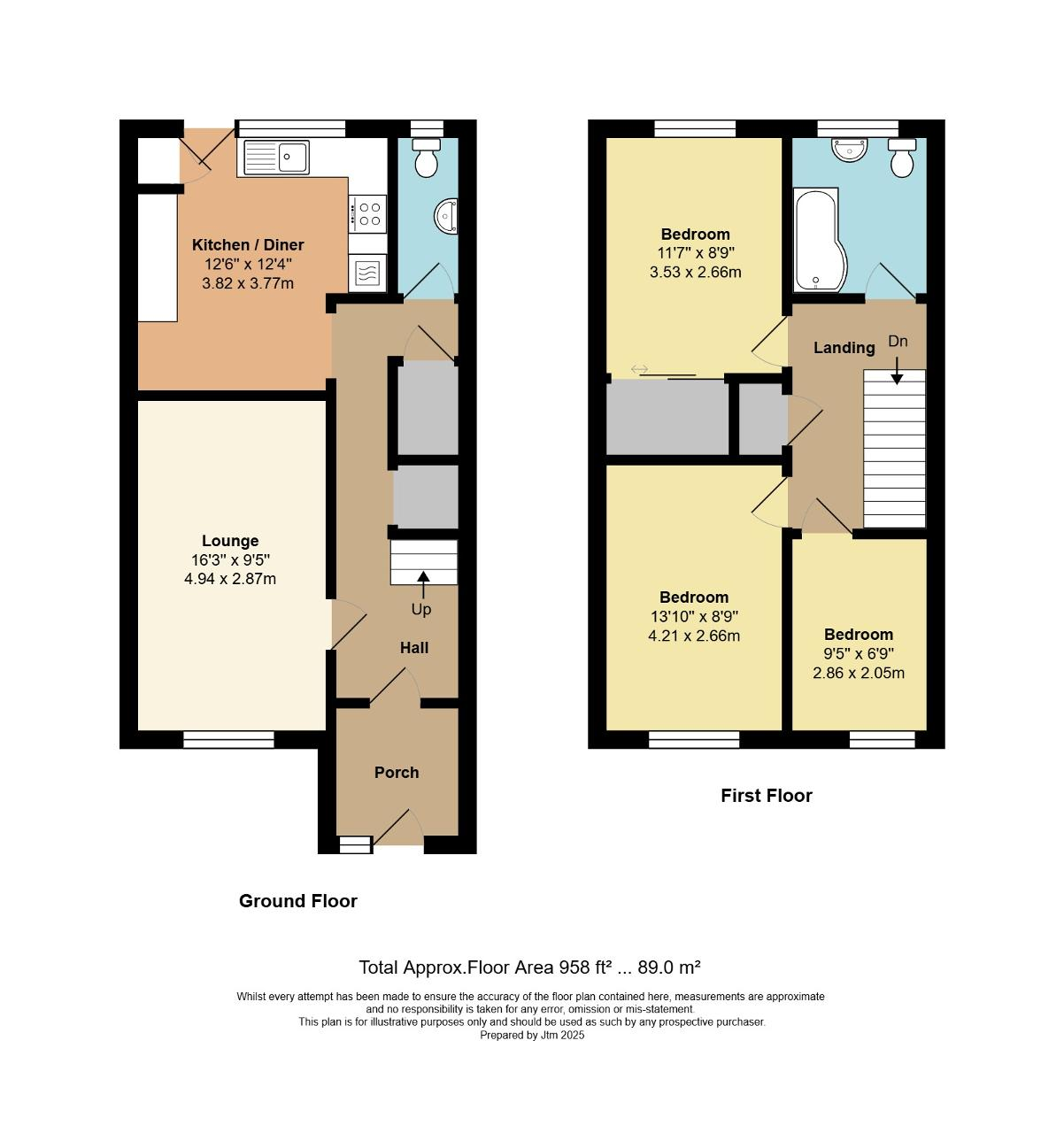 Floorplan of Cobham Close, Yapton, Nr Arundel, West Sussex, BN18 0LF