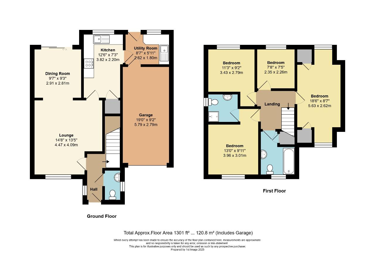Floorplan of Harold Close, North Bersted, Bognor Regis, West Sussex, PO21 5UL