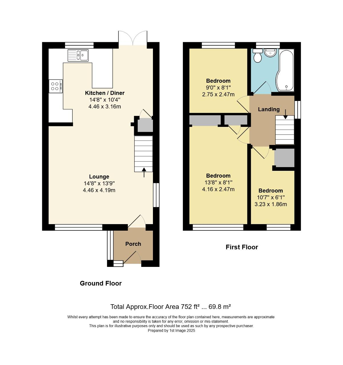 Floorplan of Moorhen Way, North Bersted, Bognor Regis, West Sussex, PO22 9DA