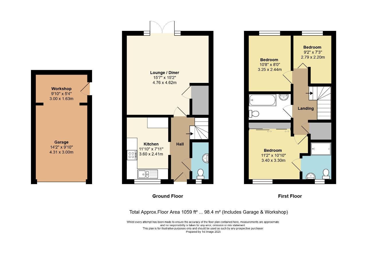 Floorplan of Barge Close, Yapton, Arundel, West Sussex, BN18 0FX