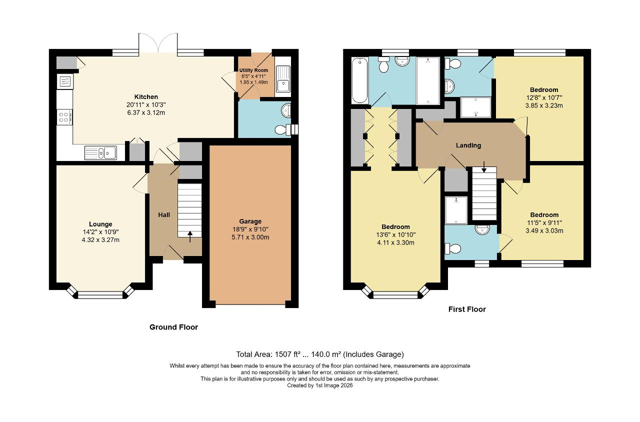 Floorplan of Horseshoe Way, Yapton, Arundel, West Sussex, BN18 0XR