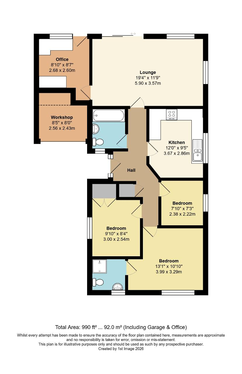 Floorplan of The Millers, Yapton, Arundel, West Sussex, BN18 0LE