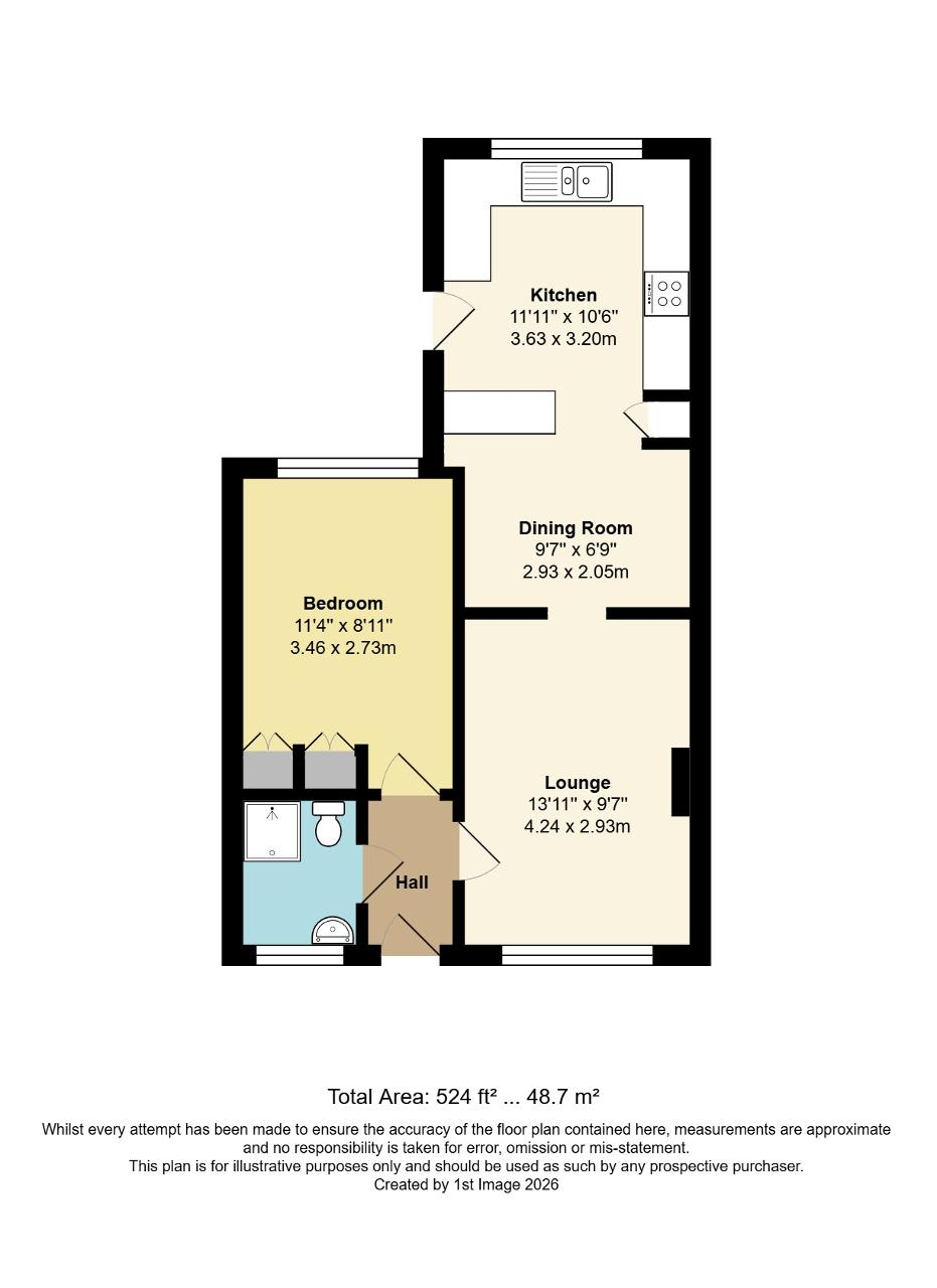 Floorplan of Tack Lee Road, Yapton, Arundel, West Sussex, BN18 0HB