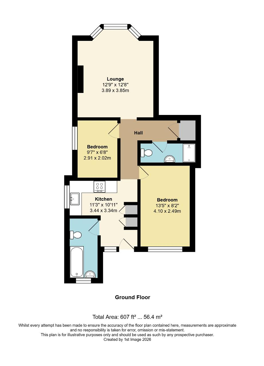 Floorplan of Hawthorn Road, Bognor Regis, West Sussex, PO21 2DD