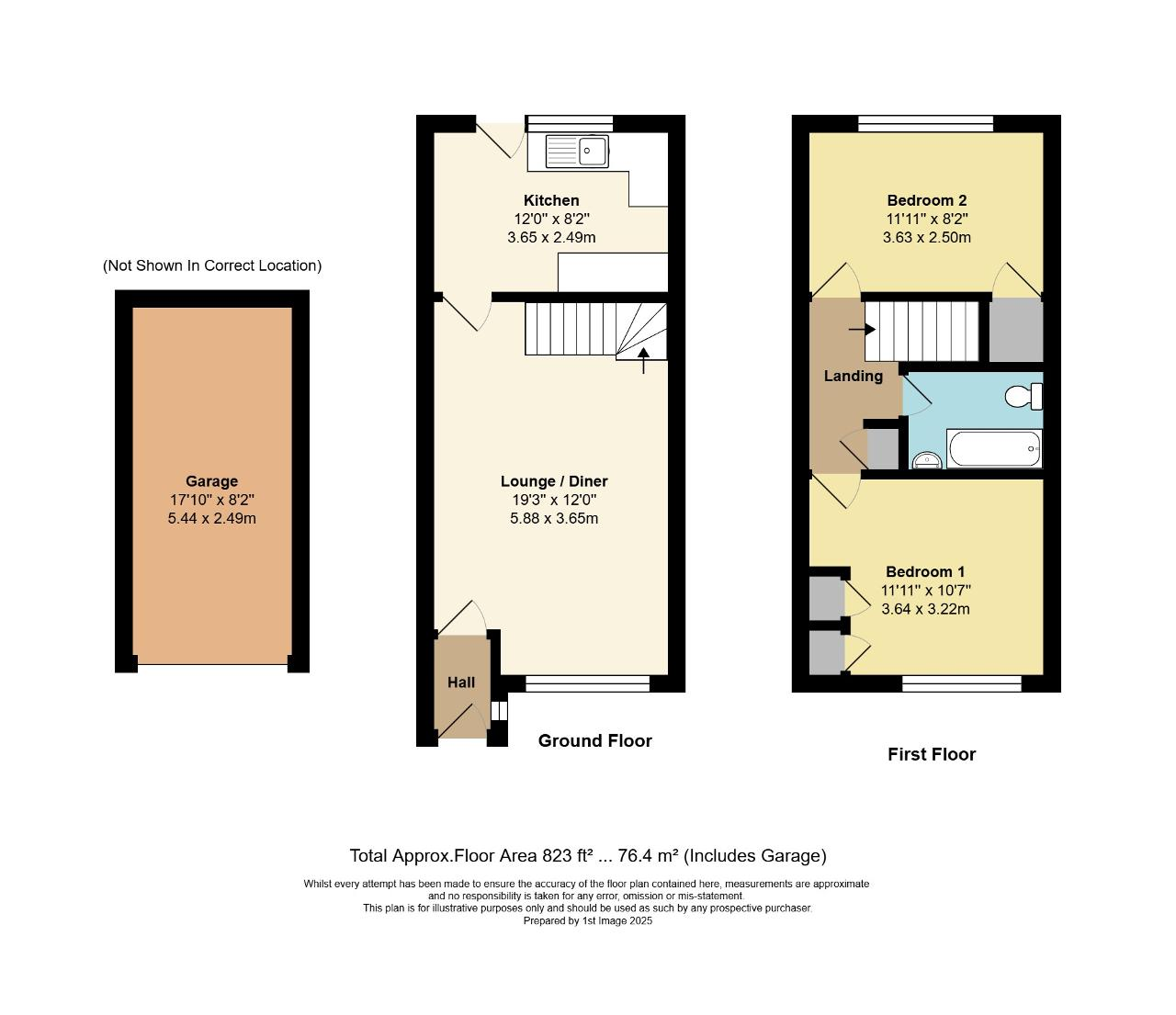 Floorplan of Woodlands Road, North Bersted, Bognor Regis, West Sussex, PO22 9EG