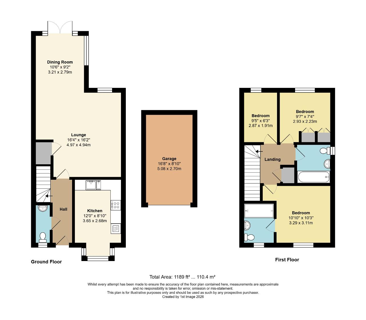 Floorplan of Kelmscott Way, North Bersted, Bognor Regis, West Sussex, PO21 5DQ
