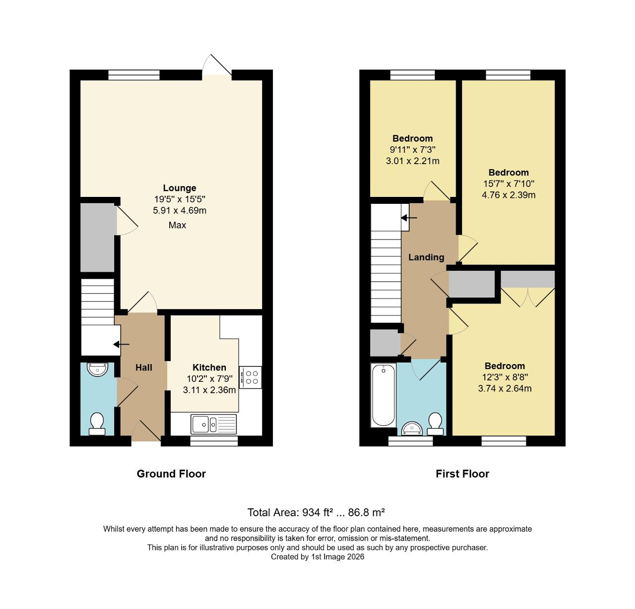 Floorplan of Navigation Drive, Yapton, Arundel, West Sussex, BN18 0FR